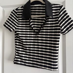 Zara Collared Knit Crop